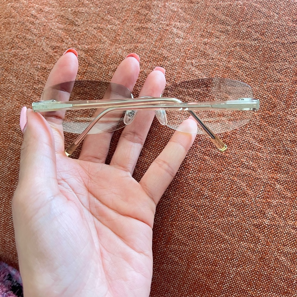 CHANEL Gold Rimless Glasses - Picture 8 of 12